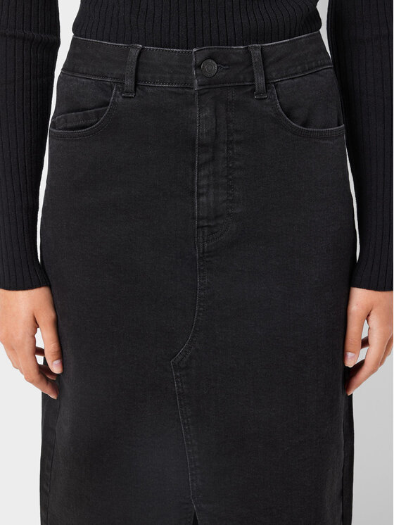 Noisy May Noisy May Spódnica jeansowa Kath 27030078 Czarny Regular Fit