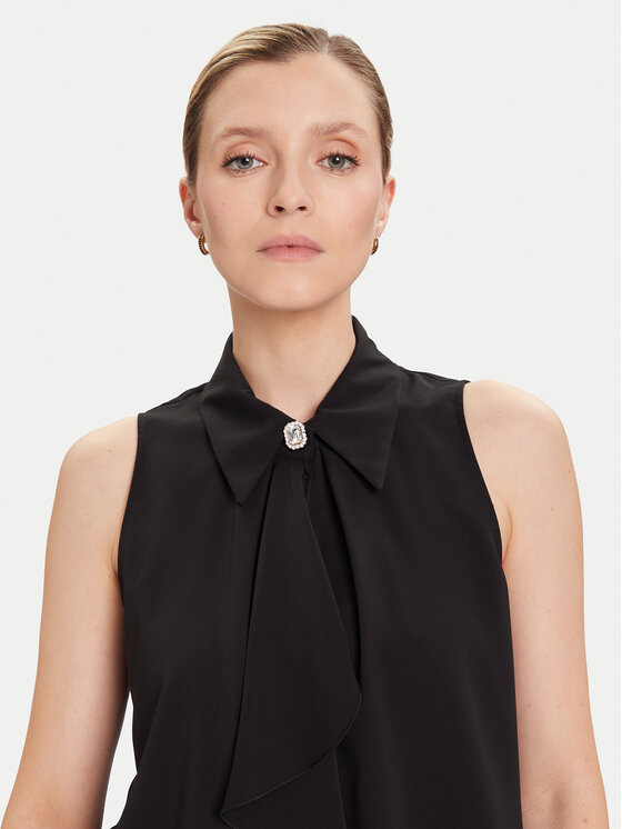 Rinascimento Rinascimento Bluză CFC0125089003 Negru Regular Fit