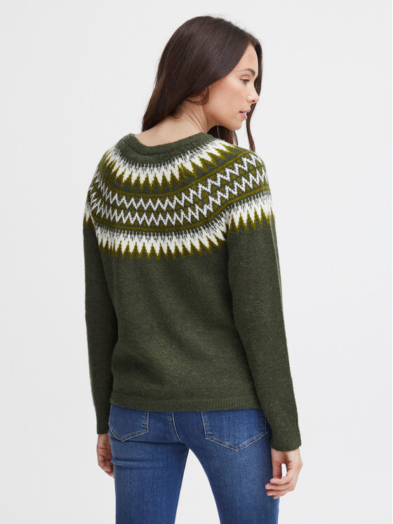 Fransa Fransa Pullover 20612945 Grün Regular Fit