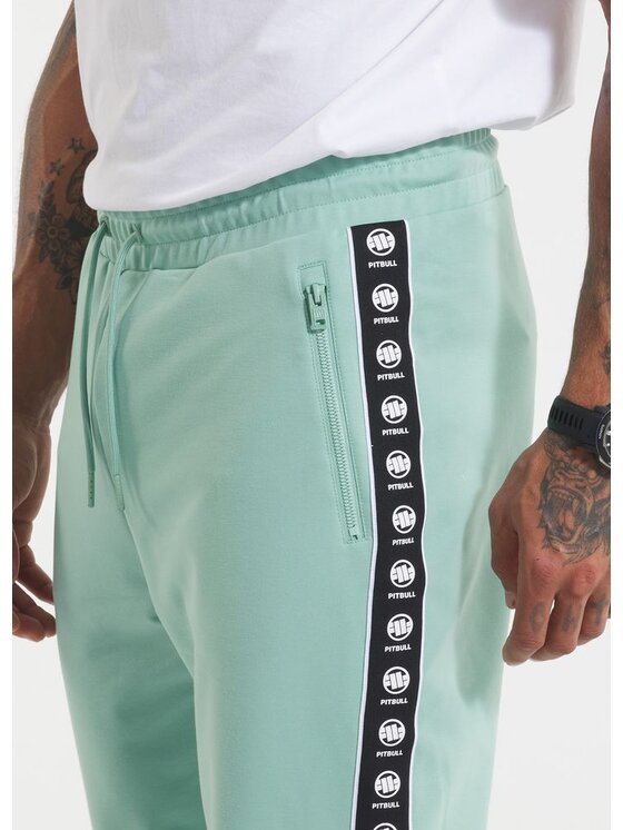 PITBULL PITBULL Spodnie dresowe Spodnie dresowe męskie TAPE NUGGET XL Zielony Regular Fit