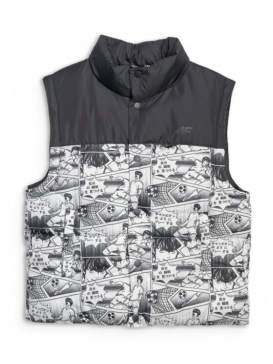 4F 4F Kamizelka OUTERWEAR Biały Oversize