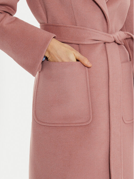 MAX&Co. MAX&Co. Vlněný kabát 2426016134200 Růžová Regular Fit