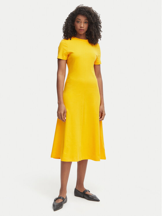 Tommy Hilfiger Každodenné šaty WW0WW50825 Oranžová Regular Fit