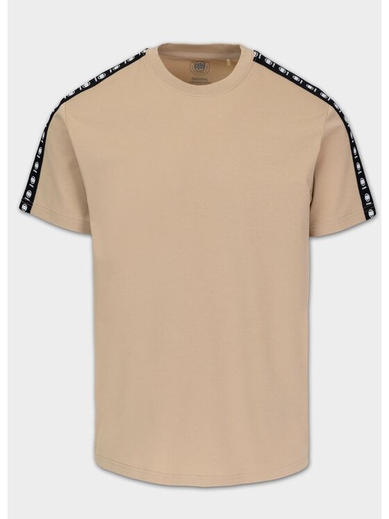 PITBULL PITBULL T-Shirt Koszulka męska TAPE NUGGET XXL Beżowy Regular Fit