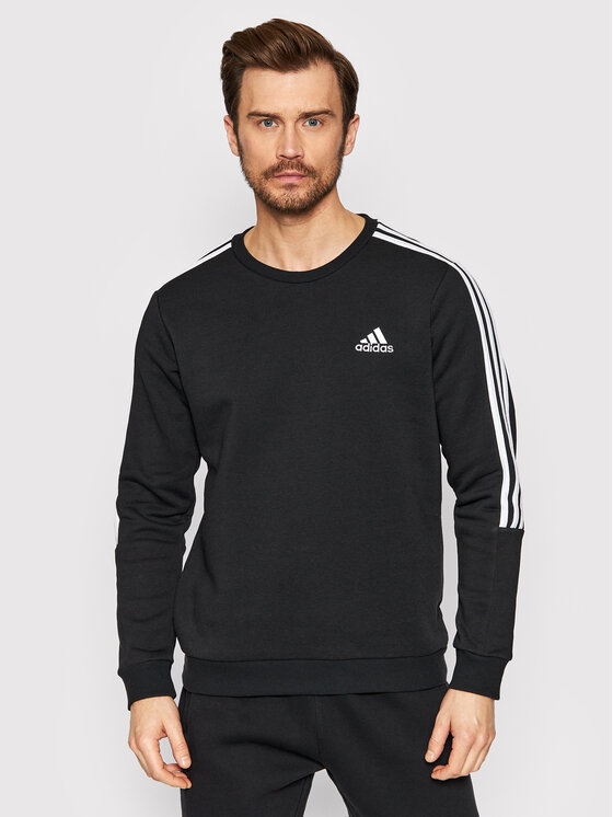adidas adidas Jopa Essentials Fleece Cut 3-Stripes GK9579 Črna Standard Fit
