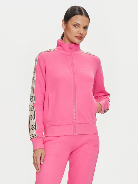Guess Bluza V2YQ16 KB3P2 Różowy Regular Fit