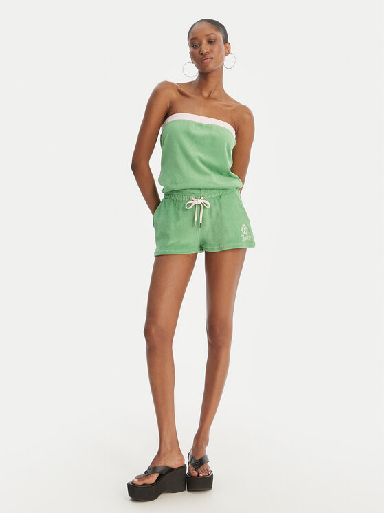 Juicy Couture Juicy Couture Salopetă Applique Terry JCWFP126316 Verde Regular Fit