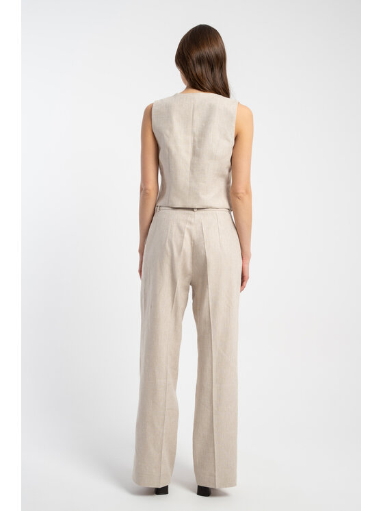 CLICK CLICK Παντελόνι υφασμάτινο 30-400 Μπεζ Relaxed Fit