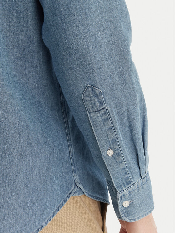 Tommy Hilfiger Tommy Hilfiger džínová košile MW0MW42431 Modrá Regular Fit