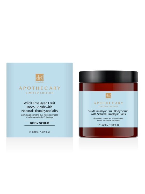 Dr Botanicals Dr Botanicals Dziki himalajski peeling do ciała z naturalną solą himalajską, 120 ml Peeling
