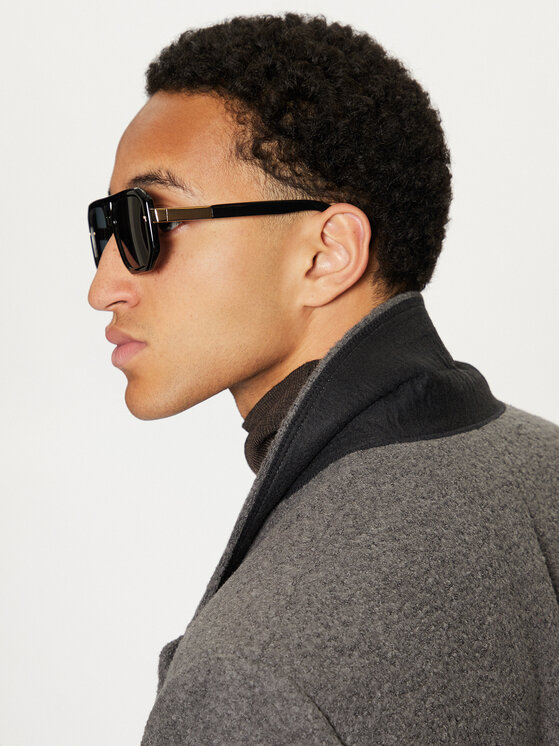 AMI PARIS AMI PARIS Παλτό μεταβατικό HCO317.WV0025 Γκρι Regular Fit