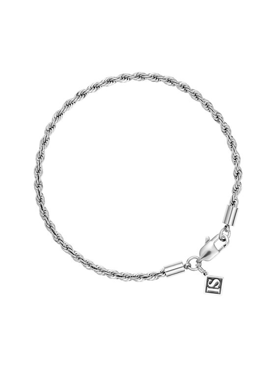 ICED STUFF ICED STUFF Bracciale Rope Oro bianco