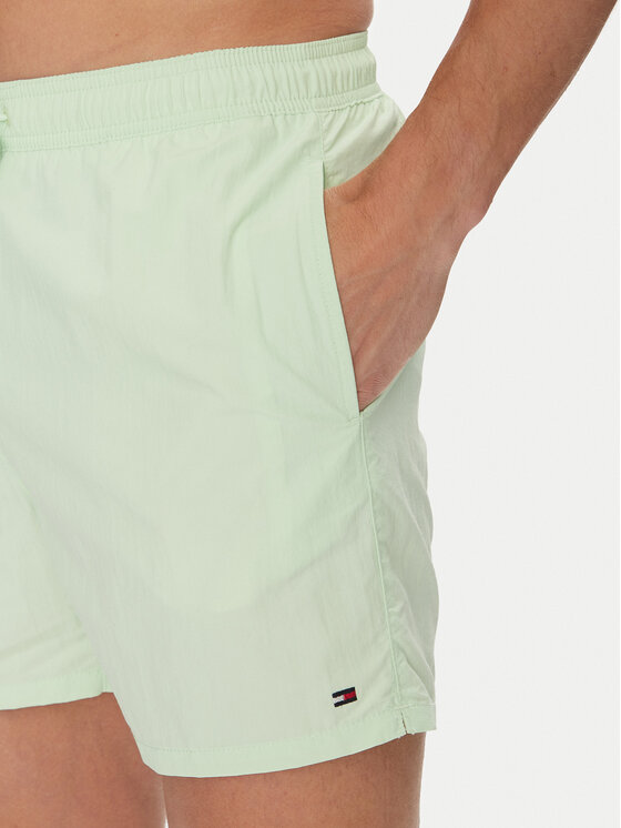 Tommy Hilfiger Tommy Hilfiger Szorty kąpielowe UM0UM03477 Zielony Regular Fit