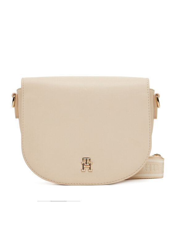 Tommy Hilfiger Tommy Hilfiger Torbica Th Logotape Saddle Bag AW0AW17184 Écru