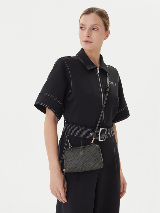 Tommy Hilfiger Tommy Hilfiger Borsetta Th Monoplay Le Mini Crossover AW0AW17712 Nero