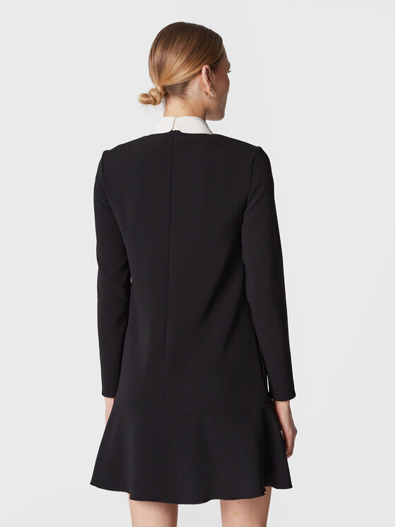 Red Valentino Red Valentino Koktel haljina 1R0VAGF53TG Crna Regular Fit
