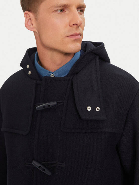 BOSS BOSS Płaszcz wełniany 50528188 Granatowy Regular Fit