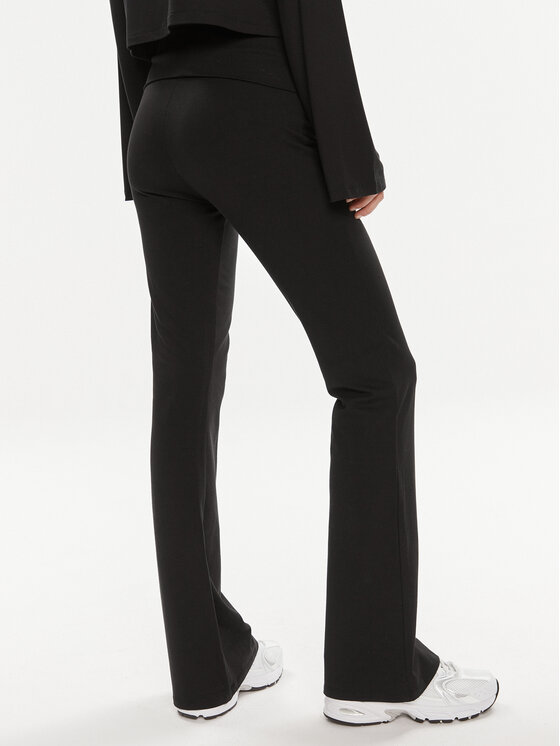 Gina Tricot Gina Tricot Bavlnené nohavice 21671 Čierna Flare Fit