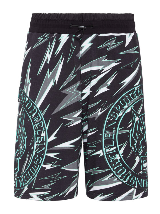 Plein Sport Plein Sport Pantaloncini 2061 Nero Jogger Fit