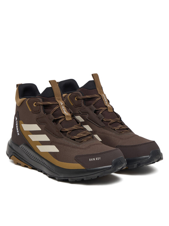 adidas adidas Trekingová obuv Terrex Anylander Mid Rain.Rdy Hiking Shoes KJ0862 Hnedá