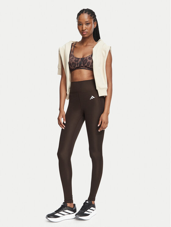 adidas adidas Leggings Optimé Essentials Stash JZ0824 Braun Slim Fit
