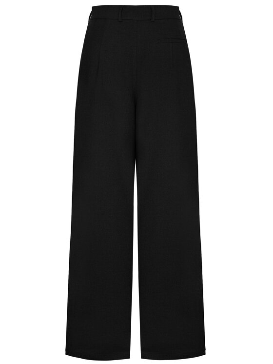 Magda Matyja Magda Matyja Spodnie garniturowe DEMI TROUSERS Czarny Loose Fit