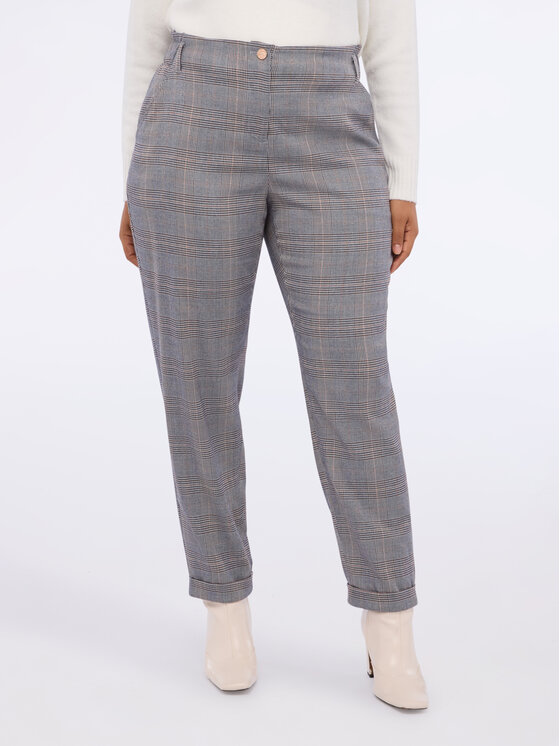 Fiorella Rubino Fiorella Rubino Pantaloni di tessuto P017T005087N0V2 Grigio Regular Fit