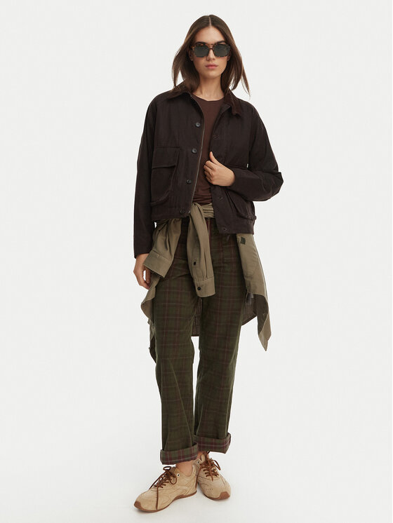 Element Element Átmeneti kabát Orchard Waxed W ELJJK00142 Barna Relaxed Fit