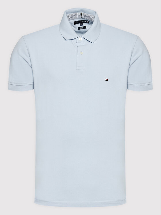 Tommy Hilfiger Tommy Hilfiger Polo 1985 MW0MW17770 Błękitny Regular Fit