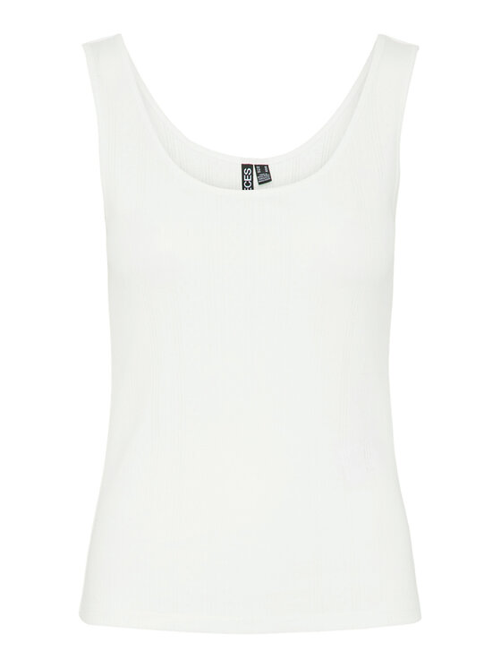 Pieces Pieces Top Fia 17155482 Biela Slim Fit