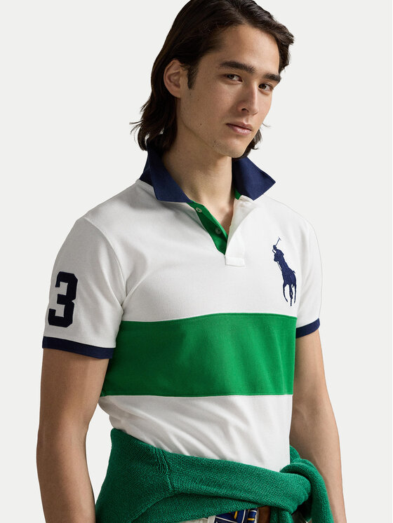 Polo Ralph Lauren Polo Ralph Lauren Polo 710969619001 Biały Custom Slim Fit