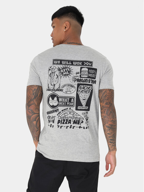 Brave Soul Brave Soul T-krekls MTS-149FRANCHISE Pelēks Straight Fit