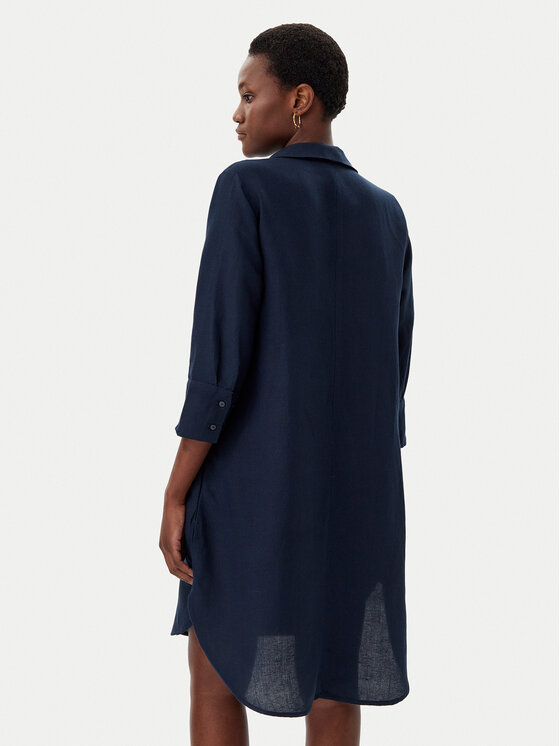 Tom Tailor Tom Tailor Hemdkleid 1045771 Dunkelblau Relaxed Fit