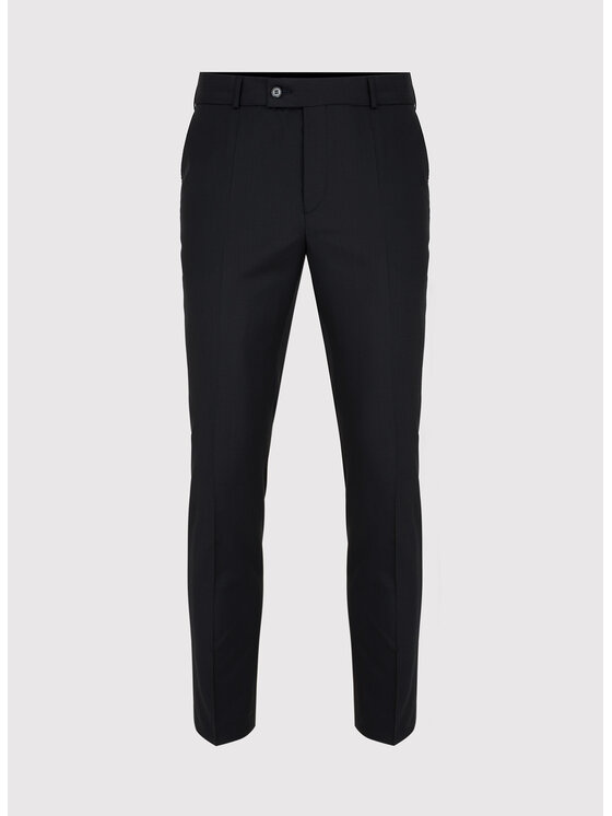 Pako Lorente Pako Lorente Spodnie garniturowe P000B-6G-008 Czarny Super Slim Fit