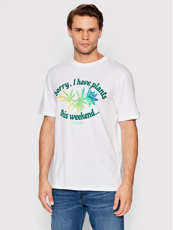 Scotch & Soda T-Shirt 169209 Weiß Regular Fit
