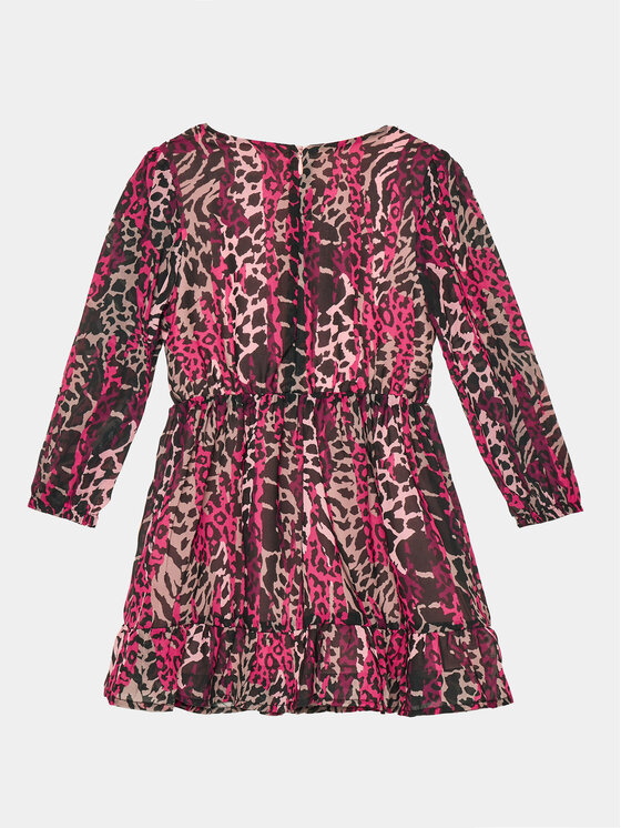 Guess Guess Sukienka codzienna K3BK16 WA2T0 Różowy Regular Fit
