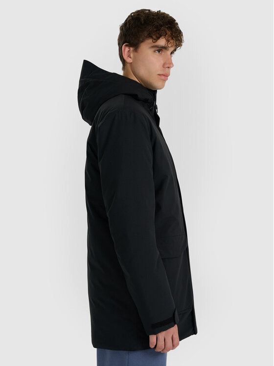 4F 4F Parka URBAN COMMUTER Czarny Regular Fit