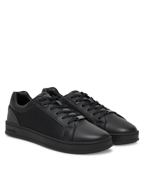 Calvin Klein Calvin Klein Sneakersy Low Top Lace Up Eyelet Jaq Mono HM0HM01815 Czarny