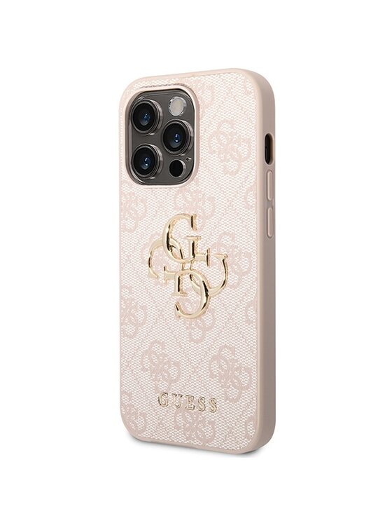 Guess Guess Etui na telefon 4G Big Metal Logo Różowy