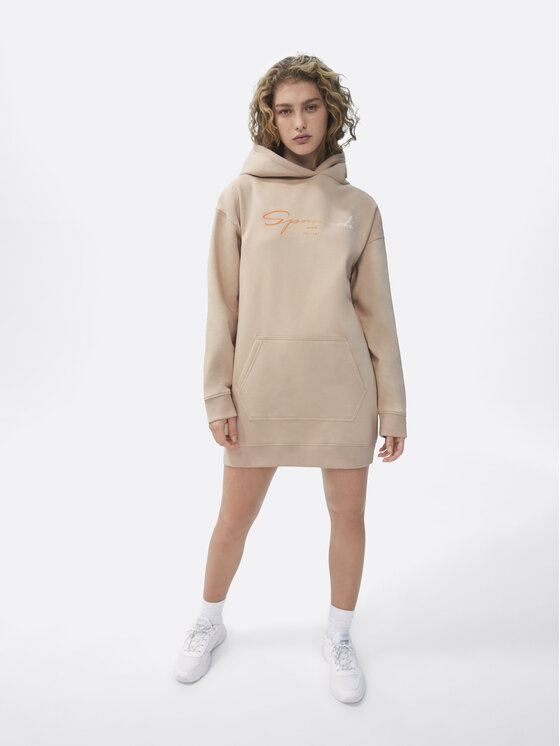 Sprandi Sprandi Strickkleid SP22-SUD011 Beige Relaxed Fit