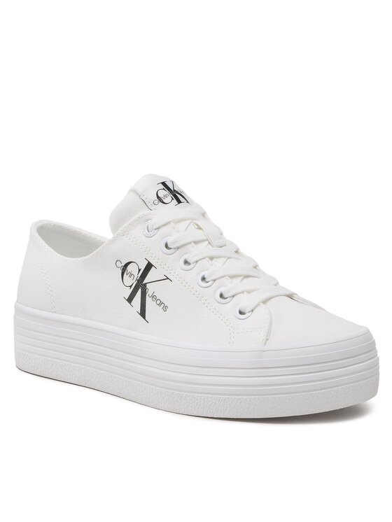 Calvin Klein Jeans Calvin Klein Jeans Tenisice Vulc Flatform Essential Mono YW0YW01030 Bijela