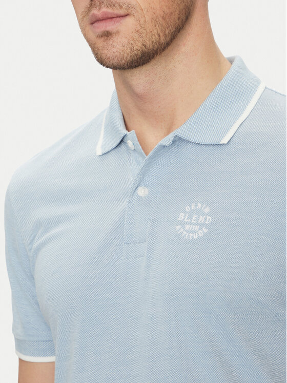 Blend Blend Poloshirt 20708180 Himmelblau Regular Fit