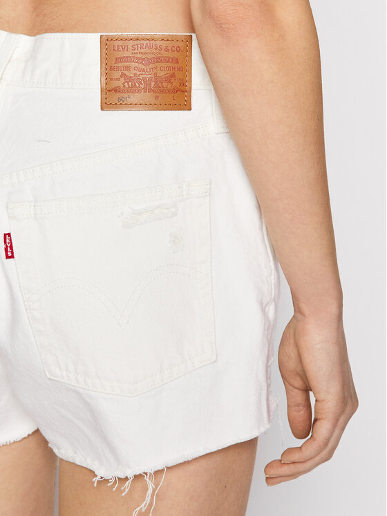 Levi's® Levi's® Pantaloncini di jeans 501® 56327-0243 Bianco Regular Fit