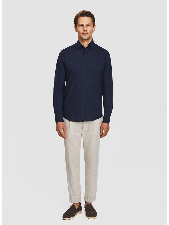 Pako Lorente Pako Lorente Koszula P26SF-1X-021 Granatowy Slim Fit