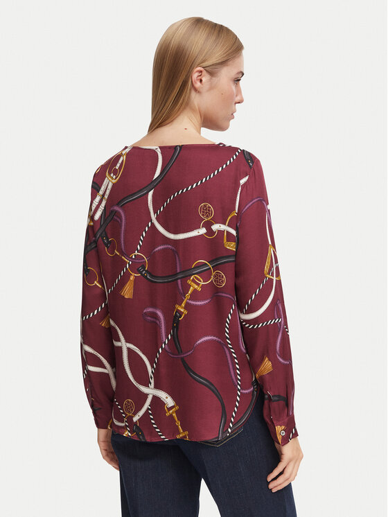 Marella Marella Blúzka Effetto 2625116112 Bordová Regular Fit