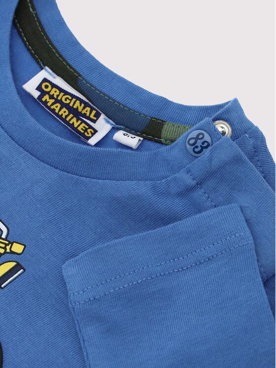 Original Marines Original Marines Bluse DCA0645NM Blau Regular Fit