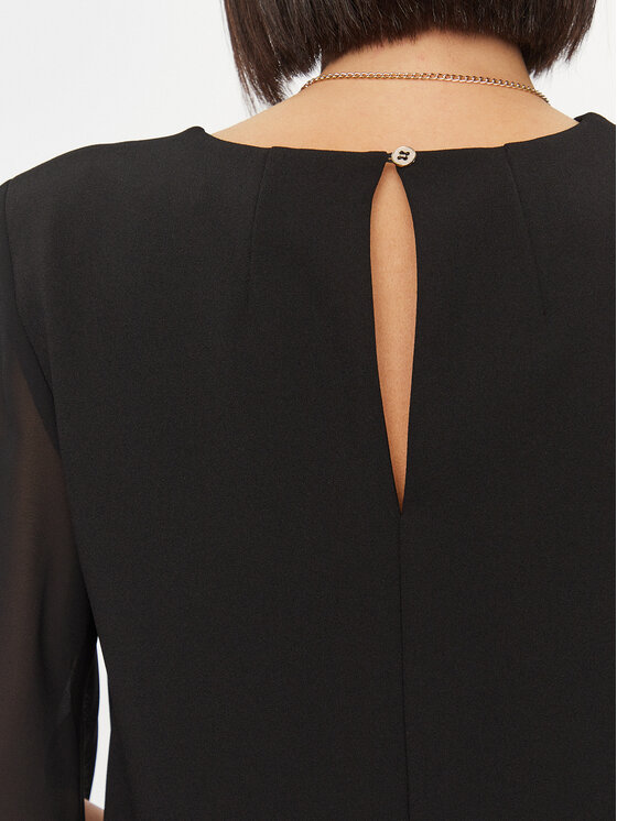 Rinascimento Rinascimento Kokteiļkleita CFC0115580003 Melns Regular Fit
