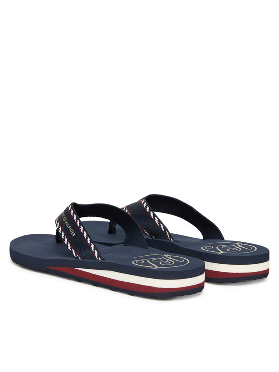 Tommy Hilfiger Tommy Hilfiger Žabky Webbing Beach Sandal FW0FW09038 Tmavomodrá