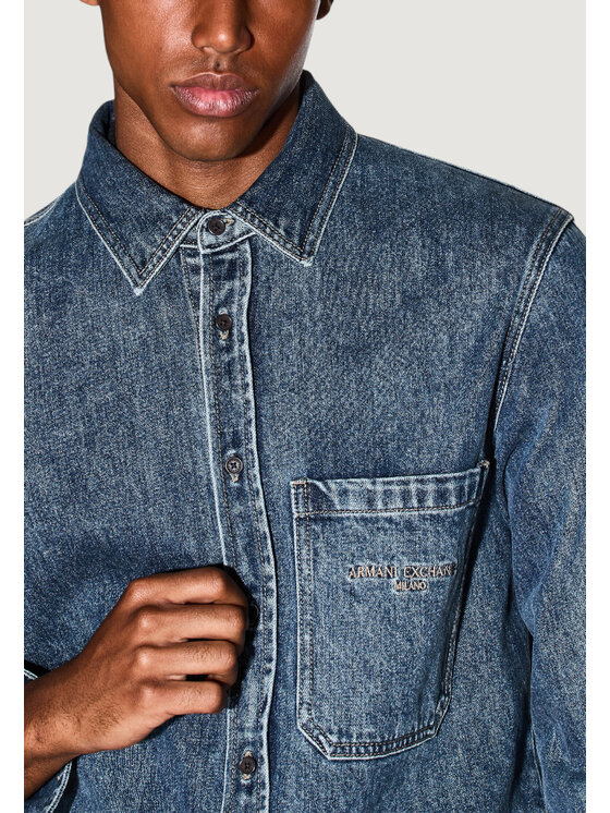 Armani Exchange Armani Exchange Koszula XM000950 AF14870 Niebieski Casual Fit