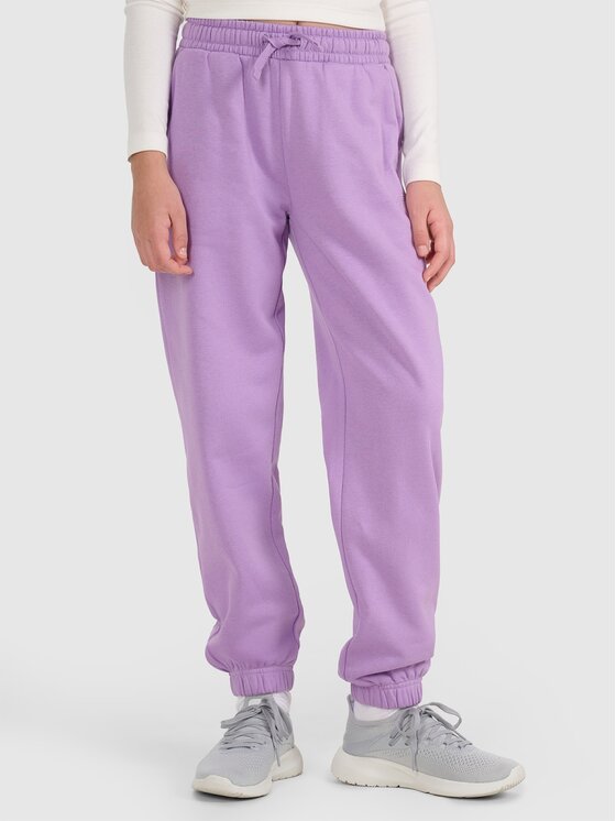 4F 4F Pantaloni da tuta 4FJRAW25TTROF1616-51S Viola Regular Fit